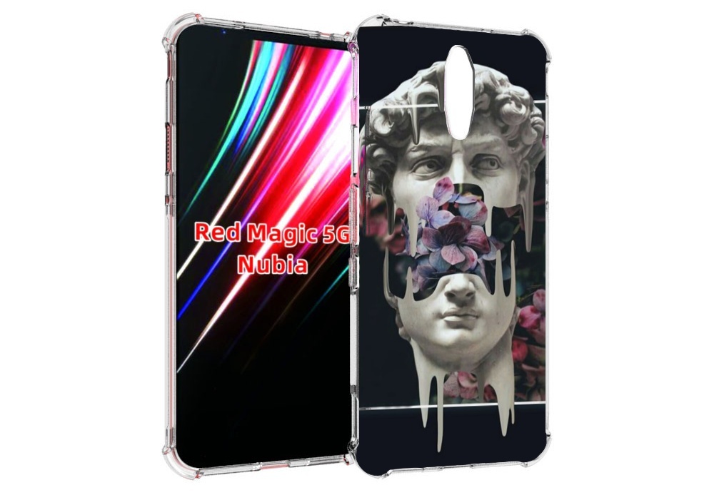 

Чехол MyPads статуя-с-цветами-внутри для ZTE Nubia Red Magic 1 5G, Прозрачный, Tocco