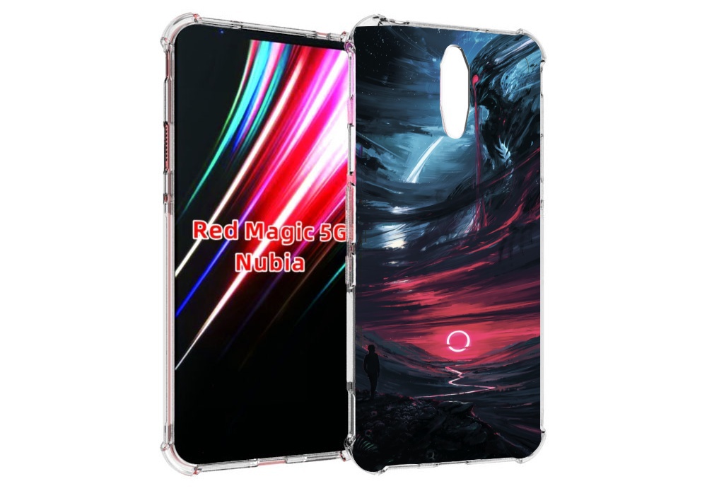 

Чехол MyPads страшный мир для ZTE Nubia Red Magic 1 5G, Прозрачный, Tocco