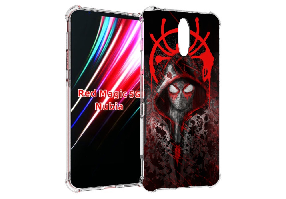 

Чехол MyPads страшный человек паук мужской для ZTE Nubia Red Magic 1 5G, Прозрачный, Tocco