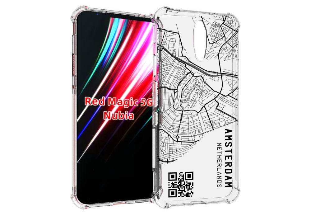 

Чехол MyPads схема-амстердам для ZTE Nubia Red Magic 1 5G, Прозрачный, Tocco