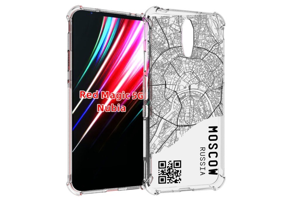 

Чехол MyPads схема-москва для ZTE Nubia Red Magic 1 5G, Прозрачный, Tocco