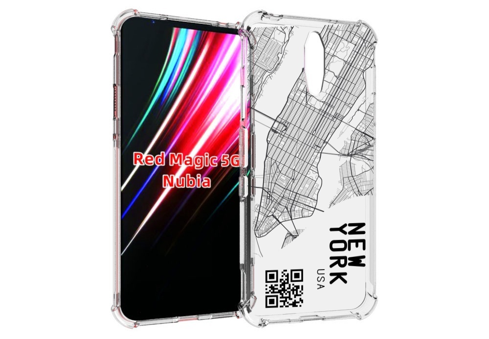 

Чехол MyPads схема-нью-йорк для ZTE Nubia Red Magic 1 5G, Прозрачный, Tocco