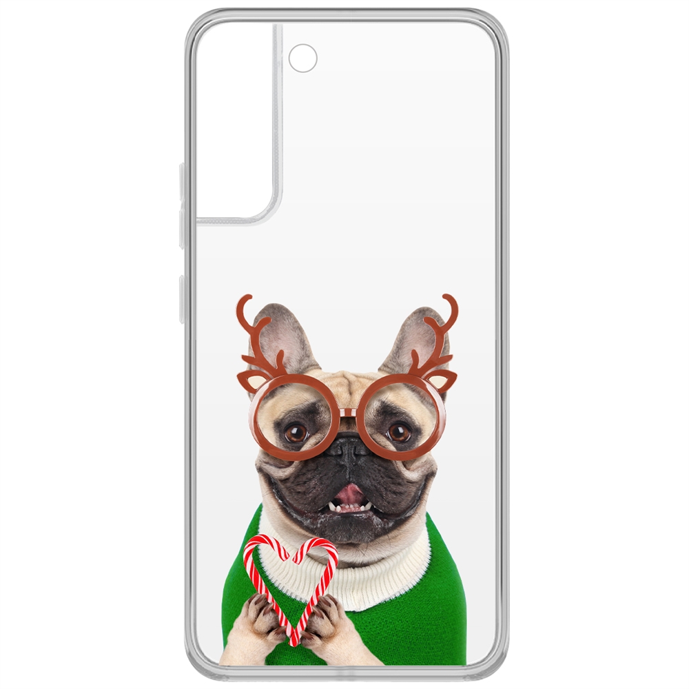 Чехол-накладка Новогодний француз для Samsung Galaxy S22+