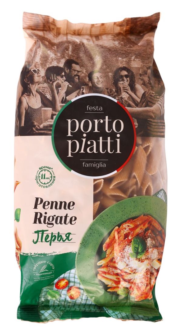 

Макаронные изделия Porto piatti Penne Rigate Перья 450 г