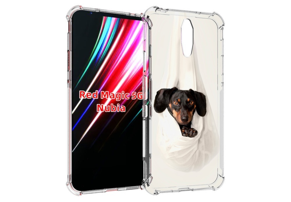 

Чехол MyPads такса собака для ZTE Nubia Red Magic 1 5G, Прозрачный, Tocco