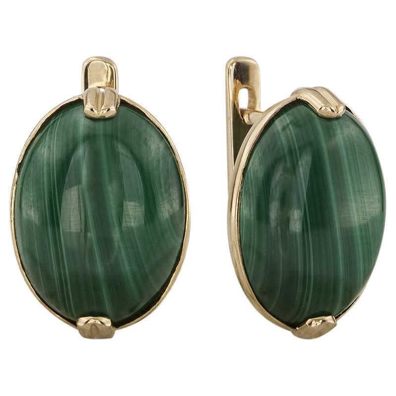 

Серьги из золота ALORIS 1523М, малахит, 1523М