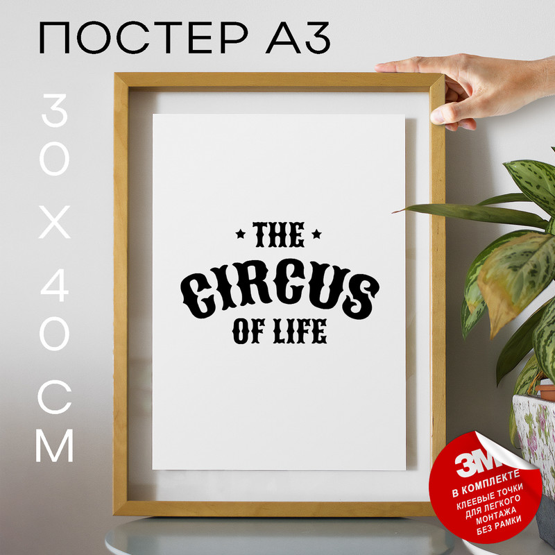 

Постер The Circus Of Life А3 DSP171814 30х40, рамка А3, DSP171814