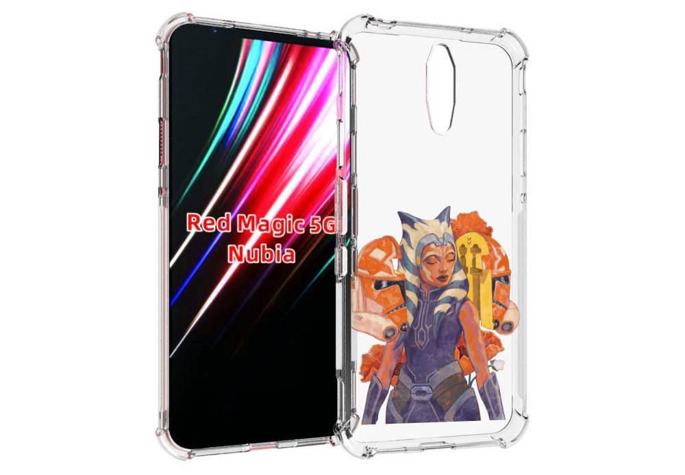 

Чехол MyPads тогрута-асока-тано для ZTE Nubia Red Magic 1 5G, Прозрачный, Tocco