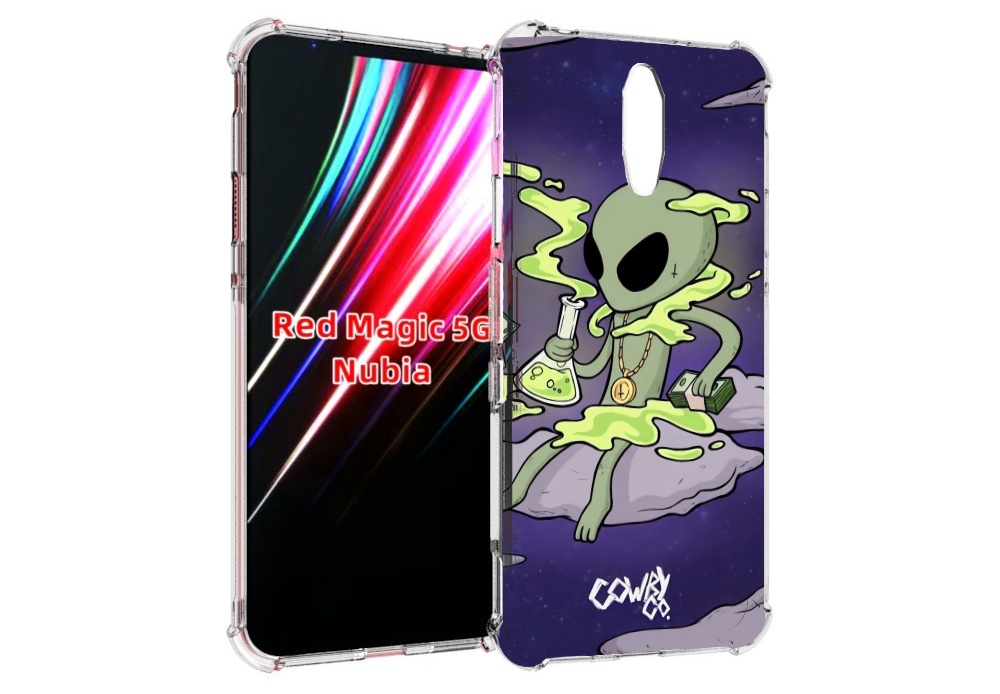 

Чехол MyPads токсичный инопланетянин для ZTE Nubia Red Magic 1 5G, Прозрачный, Tocco