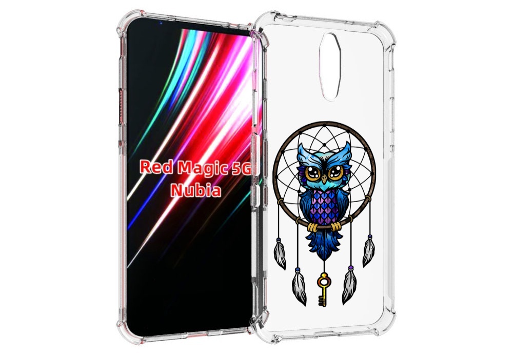 

Чехол MyPads умная-фиолетовая-сова для ZTE Nubia Red Magic 1 5G, Прозрачный, Tocco