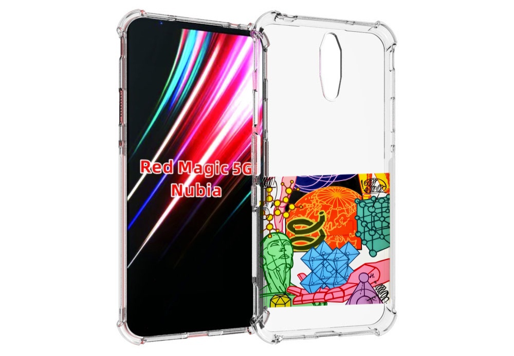 Чехол MyPads физика-химия для ZTE Nubia Red Magic 1 5G