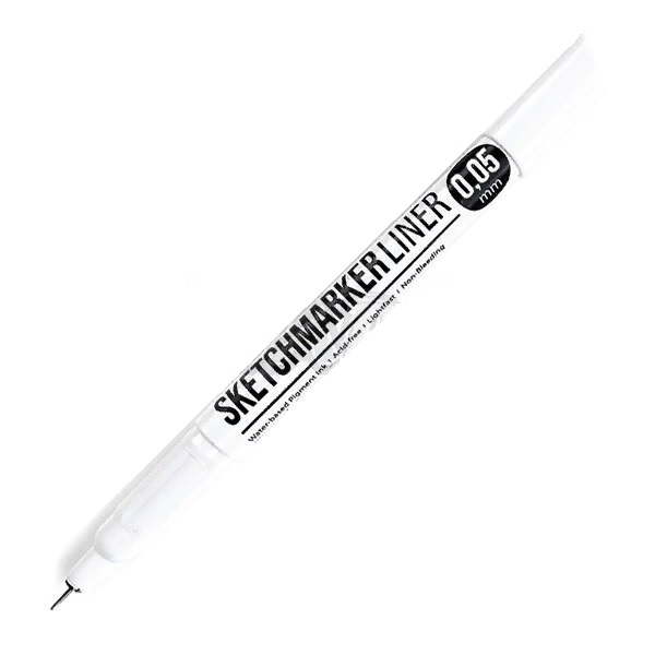 Ручка капиллярная линер Sketchmarker 0 05мм черный