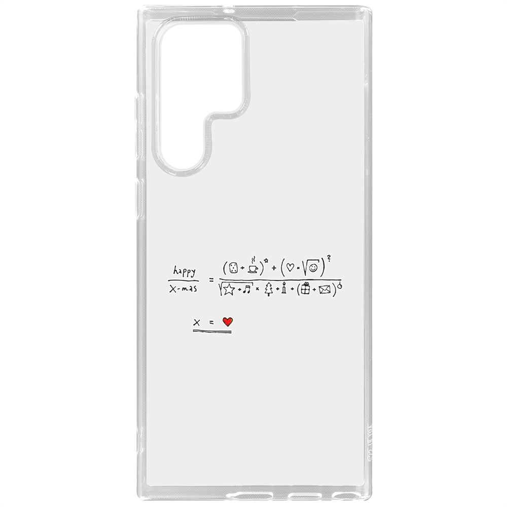 

Чехол-накладка Праздничная формула для Samsung Galaxy S22 Ultra, Прозрачный