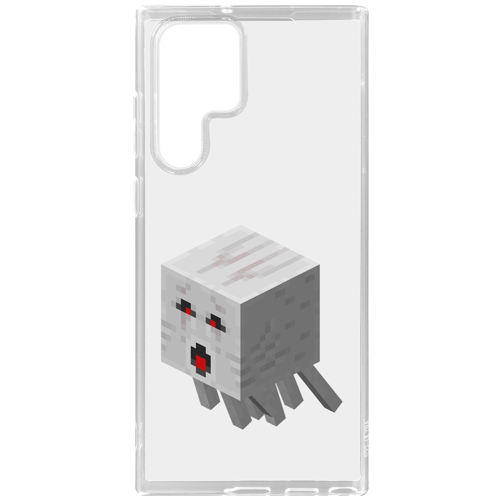 

Чехол-накладка Minecraft-Гаст для Samsung Galaxy S22 Ultra, Прозрачный