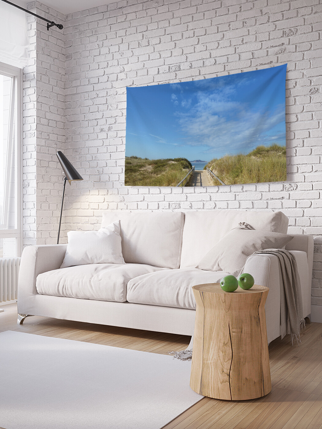

Горизонтальное фотопанно JoyArty Деревянная дорога к морю, из ткани, 100х150 см