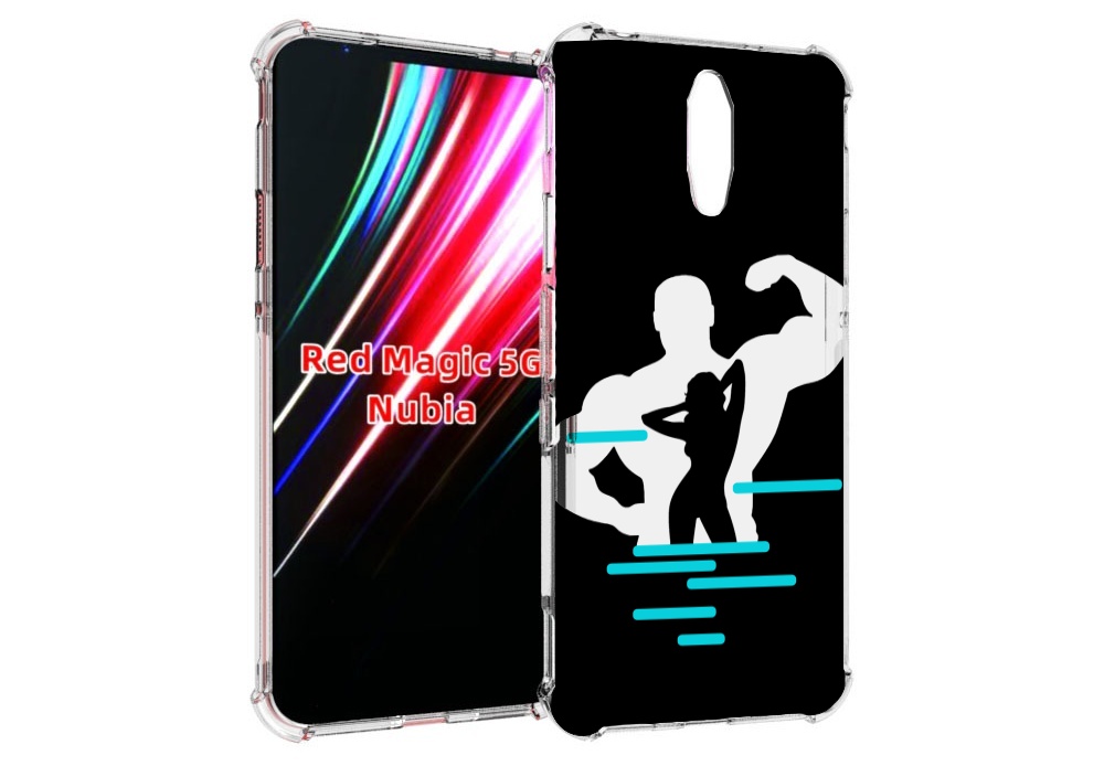 Чехол MyPads фитнес-тренировка для ZTE Nubia Red Magic 1 5G
