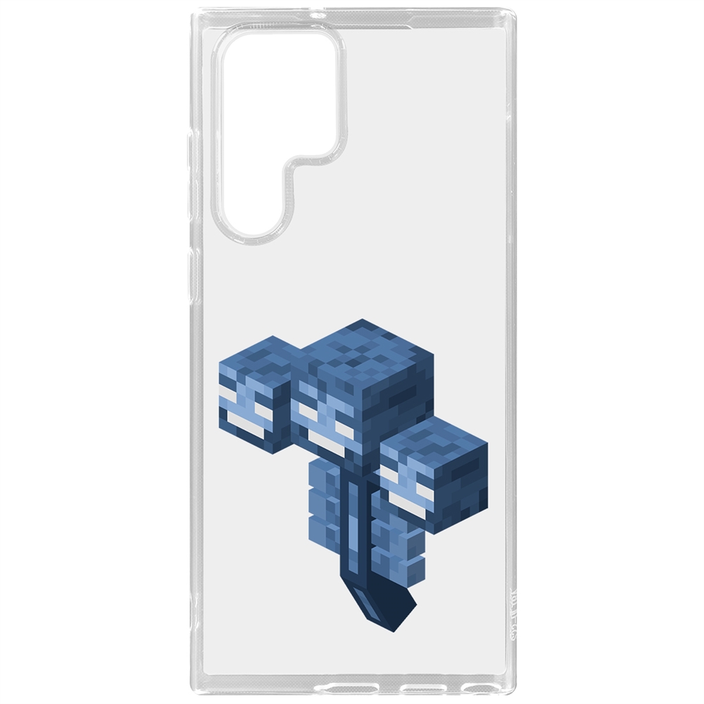 

Чехол-накладка Minecraft-Иссушитель для Samsung Galaxy S22 Ultra, Прозрачный