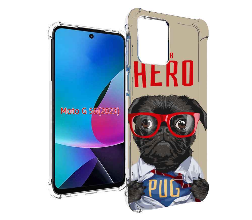 

Чехол MyPads Герой-PUG для MOTO G 5G 2023, Tocco