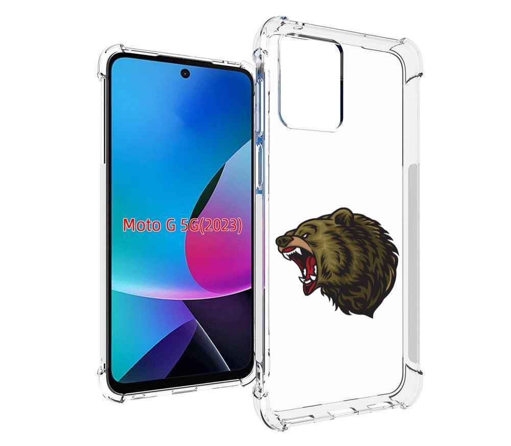 

Чехол MyPads Голова-медведь для MOTO G 5G 2023, Tocco