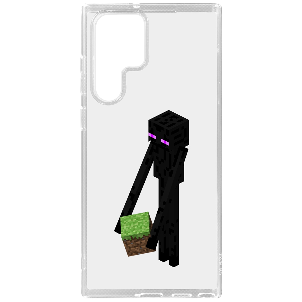 

Чехол-накладка Minecraft-Эндермен для Samsung Galaxy S22 Ultra, Прозрачный