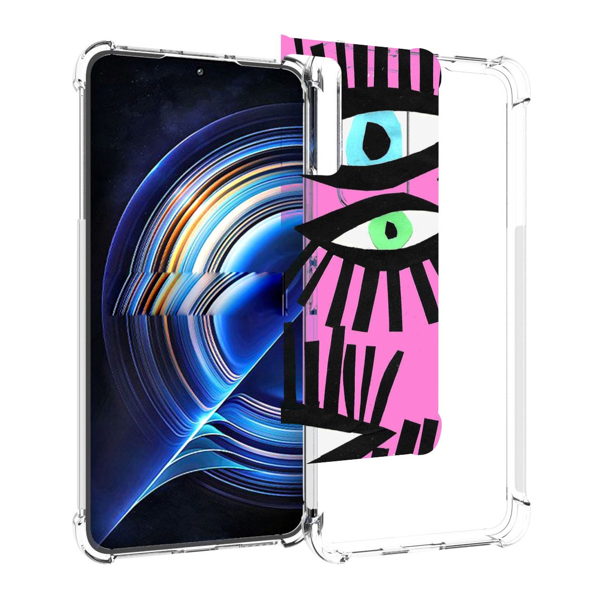 

Чехол MyPads глазки абстракция для Tecno Camon 19 Neo, Прозрачный, Tocco