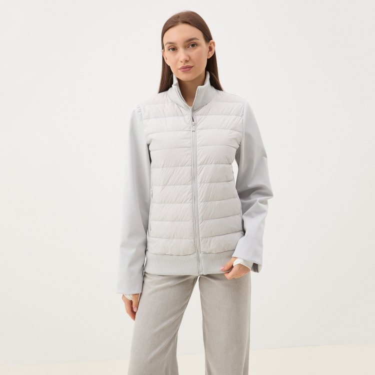 

Пуховик женский Maison David MLY23-0606-2WF серый 2XL, MLY23-0606-2WF