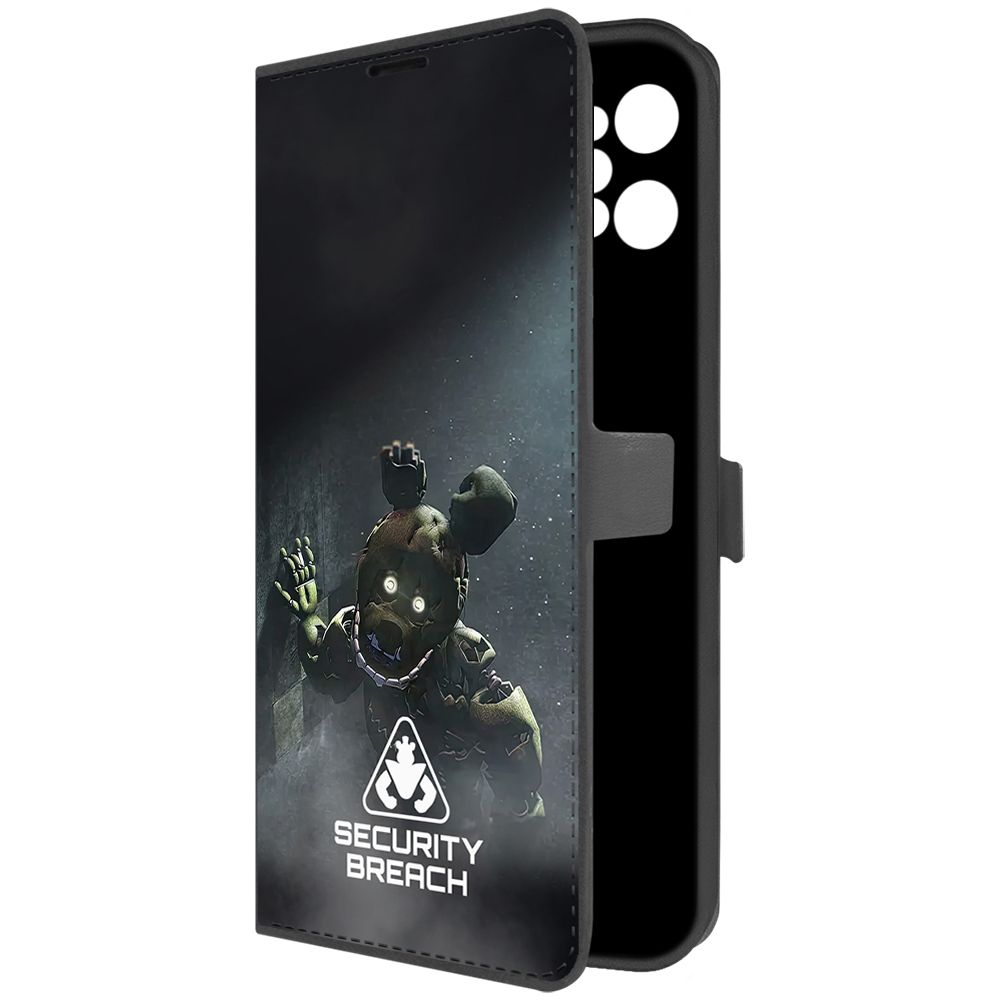 

Чехол-книжка Krutoff Eco Book для Realme C31 ФНАФ - Нарушение безопасности (черный)