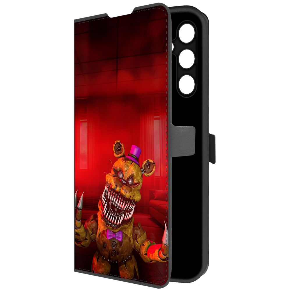 

Чехол-книжка Krutoff Eco Book для Samsung Galaxy A25 5G (A256) ФНАФ - Фредди атакует, Черный