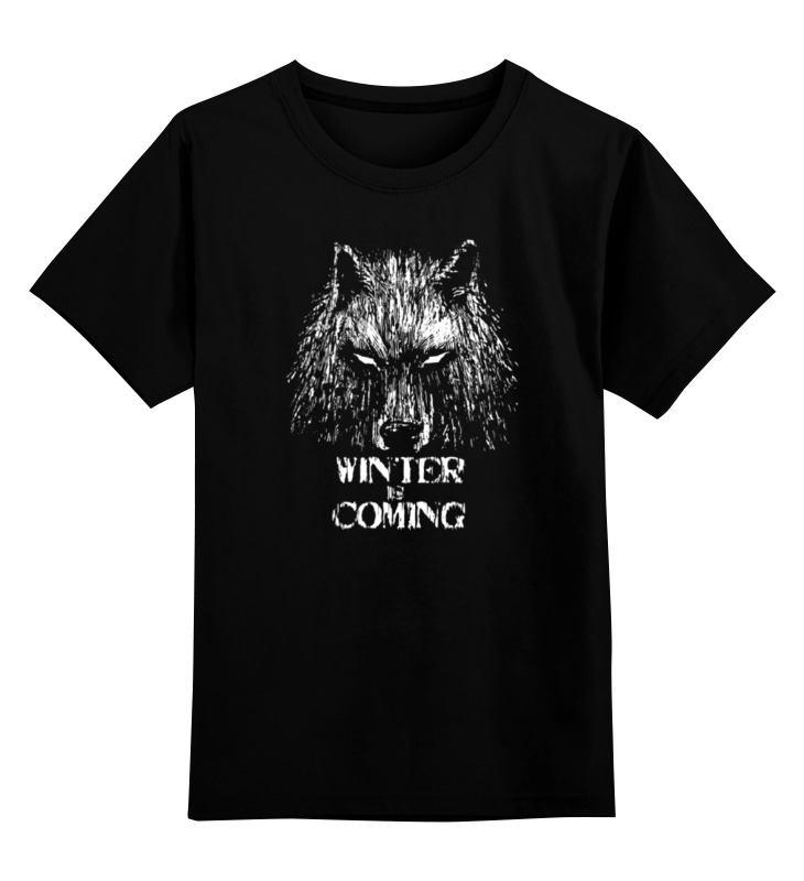 

Футболка детская Printio Winter is coming цв. черный р. 104, Winter is coming