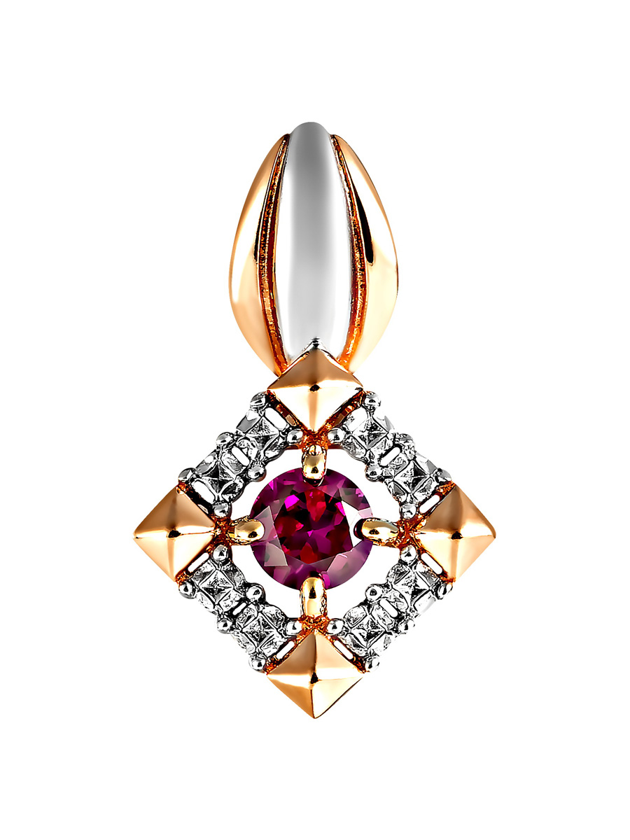 фото Подвеска из серебра с корундом samorodki jewelry 3-001-02з