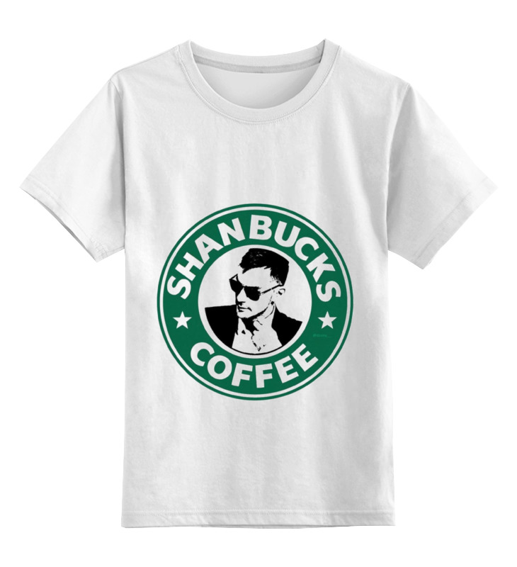 

Футболка детская Printio Shanbucks coffee цв. белый р. 104, Shanbucks coffee