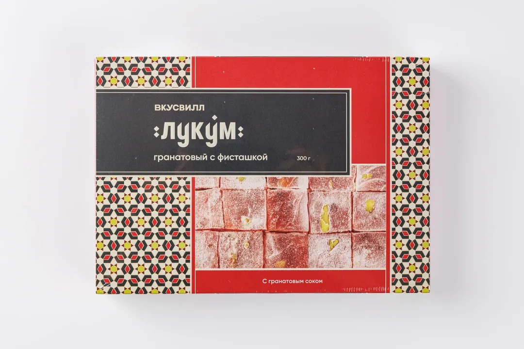 

Лукум ВкусВилл с гранатом-фисташками 300 г