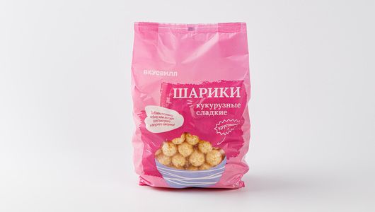 

Сухой завтрак шарики ВкусВилл кукурузные сладкие 150 г