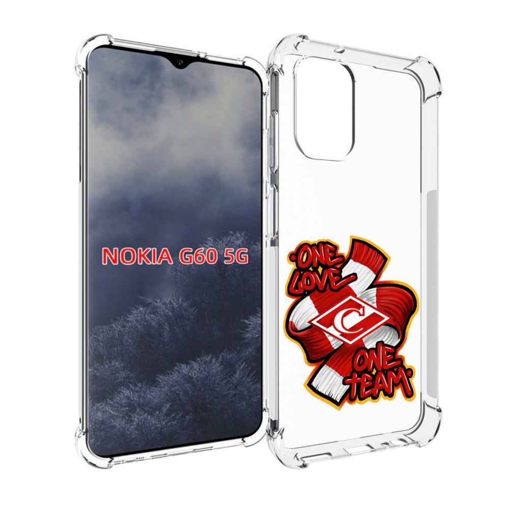 

Чехол MyPads ФК спарак 1 любовь для Nokia G60 5G, Прозрачный, Tocco
