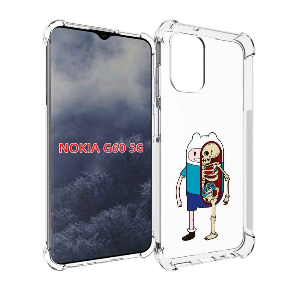 

Чехол MyPads Финн скелет для Nokia G60 5G, Прозрачный, Tocco