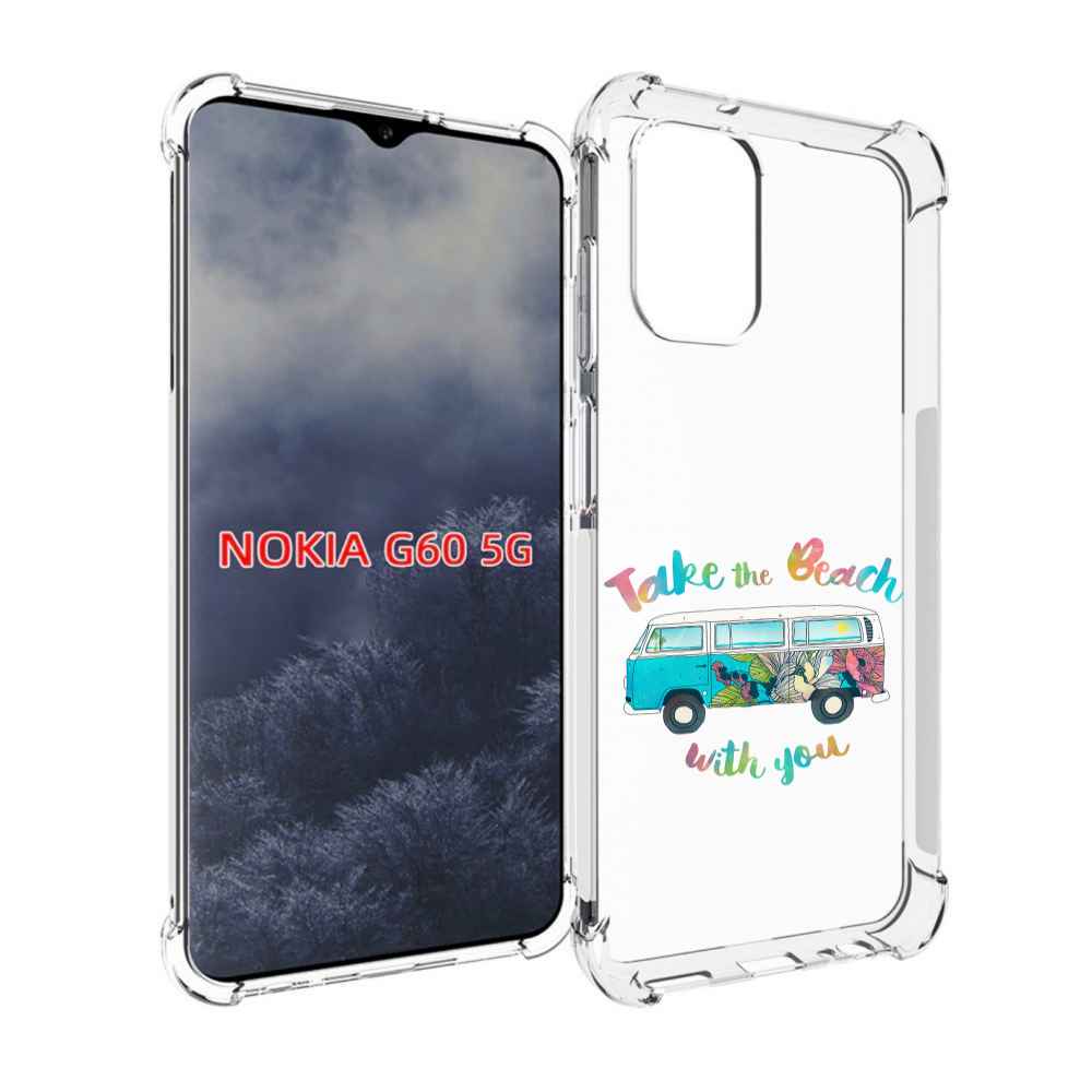 

Чехол MyPads Хиппи автобус для Nokia G60 5G, Прозрачный, Tocco