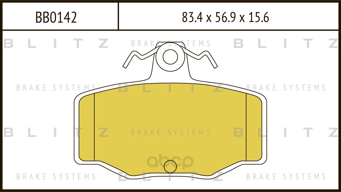 

Колодки Тормозные Дисковые Bb0142 Blitz Bb0142