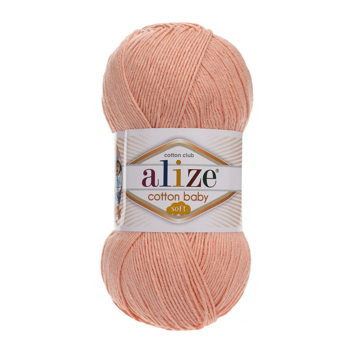 

Пряжа ALIZE Cotton Baby Soft 100г, 270м (хлопок, акрил) (145 персиковый), 5 мотков, COTTON BABY SOFT