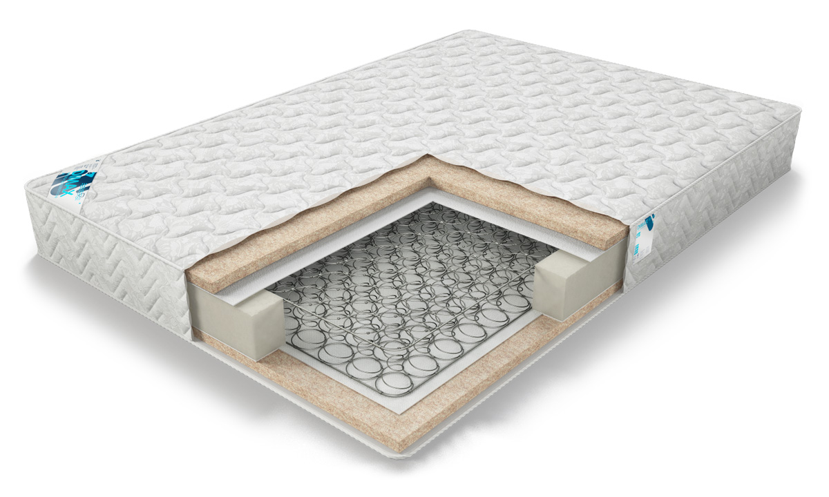 

Матрас ортопедический пружинный DIMAX Практик Бикокос Bonnel 75х180, Практик Бикокос Bonnel