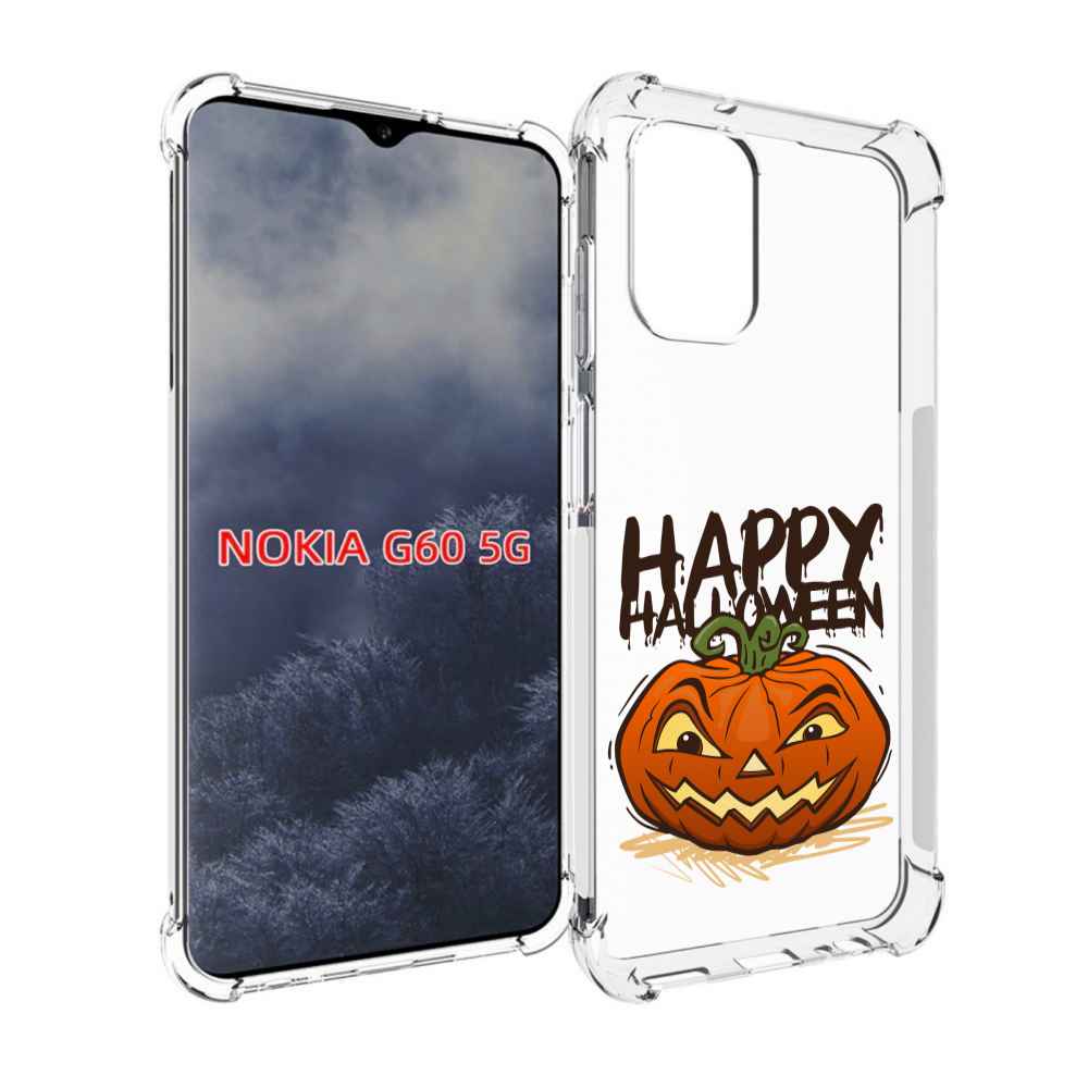 

Чехол MyPads Хэллоуин счастливый для Nokia G60 5G, Прозрачный, Tocco