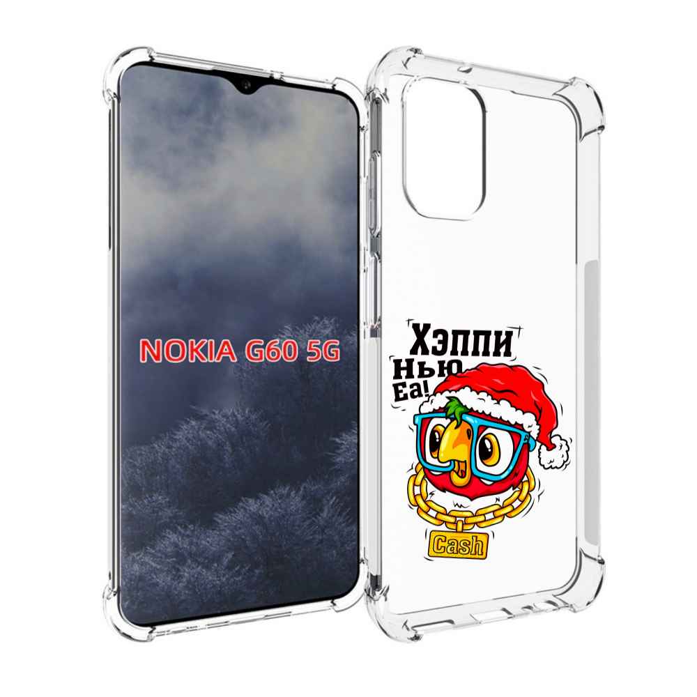 

Чехол MyPads Хэппи нью еа для Nokia G60 5G, Прозрачный, Tocco