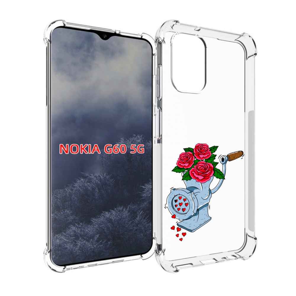 

Чехол MyPads Цветочные сердца для Nokia G60 5G, Прозрачный, Tocco