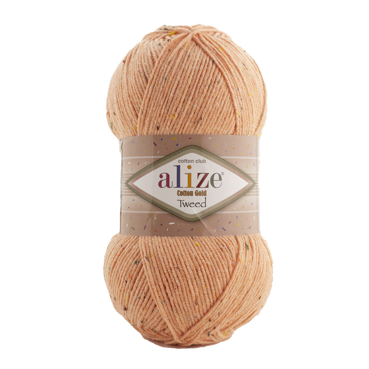 

Пряжа Alize 7722476_00024 Cotton Gold Tweed 120 персиковый, Cotton Gold Tweed