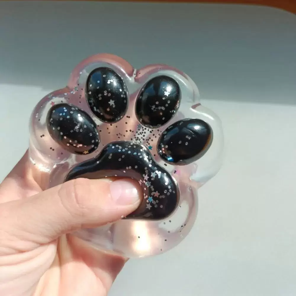 

Игрушка Cквиш MONOLIT антистресс кошачья лапка, Черный, Cat_Лапка