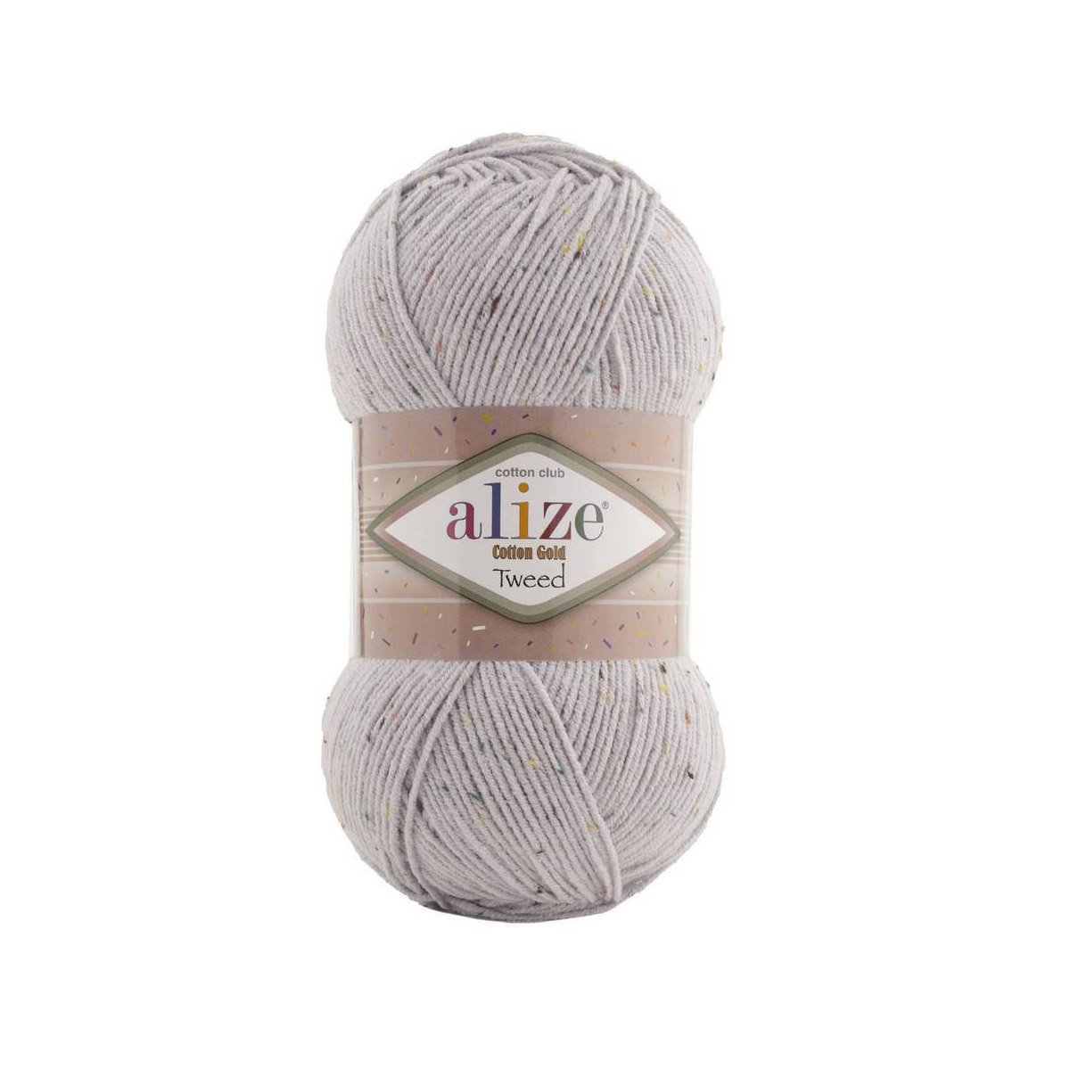 

Пряжа Alize 'Cotton Gold Tweed' 100г, 330м (533 серый), 5 мотков, Cotton Gold Tweed
