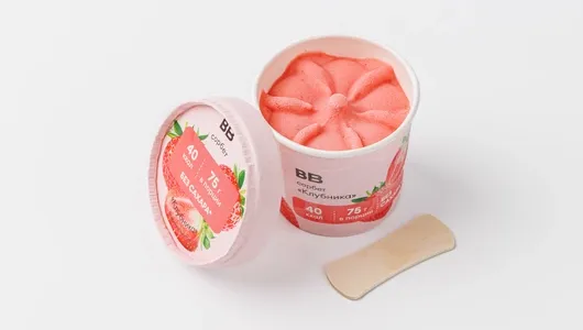 

Сорбет ВкусВилл клубничный 75 г