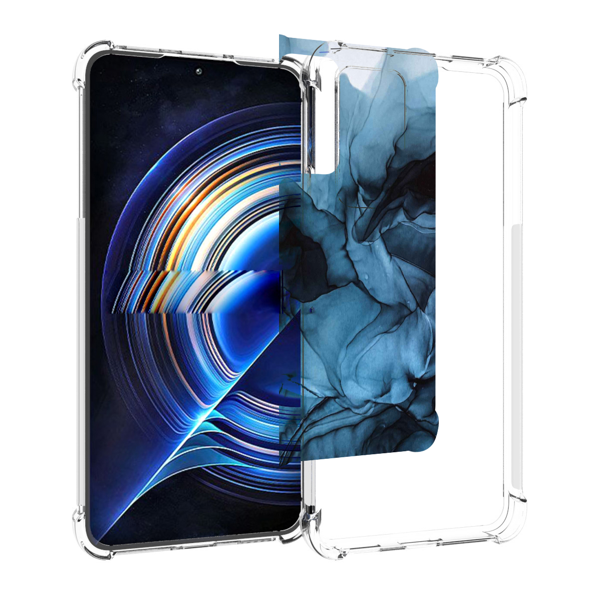 

Чехол MyPads голубой дымок для Tecno Camon 19 Neo, Прозрачный, Tocco