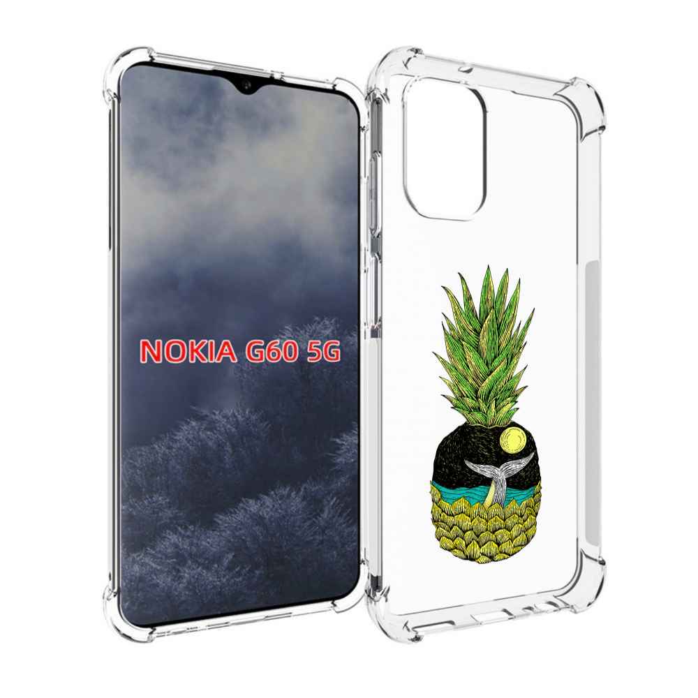 

Чехол MyPads ананас с китом для Nokia G60 5G, Прозрачный, Tocco