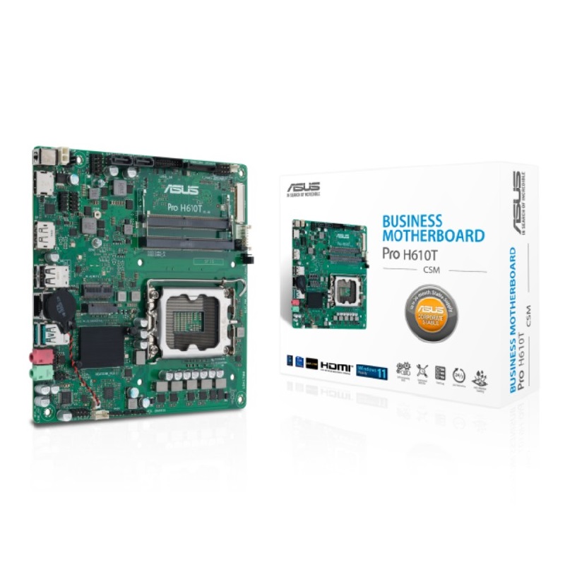 

Материнская плата ASUS PRO H610T-CSM, PRO H610T-CSM