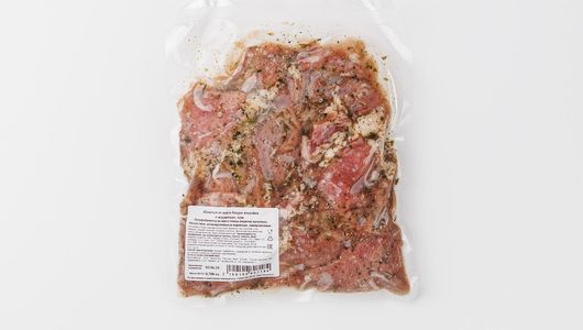 

Шашлык из мяса бедра индейки ВкусВилл замороженный 700 г